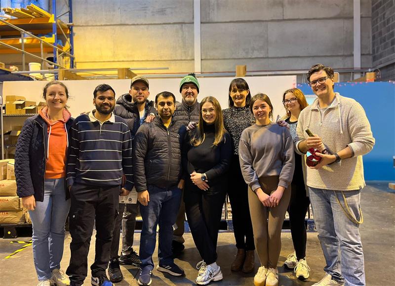 The Absolute Nutrition team celebrating Christmas together.